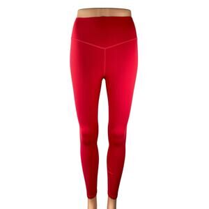Fabletics PureLuxe Red High Rise Yoga Athletic Activewear Leggings Pants Size S